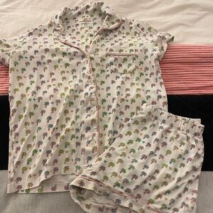 *SUPER RARE* Roller Rabbit x Stoney Clover Lane Palm Dream Polo Pjs